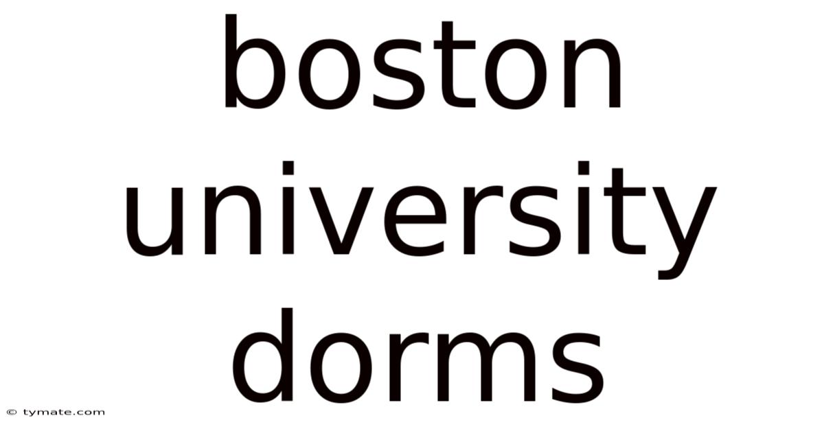Boston University Dorms