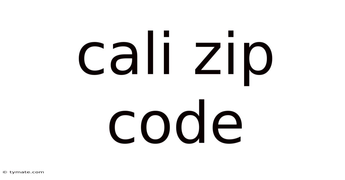 Cali Zip Code