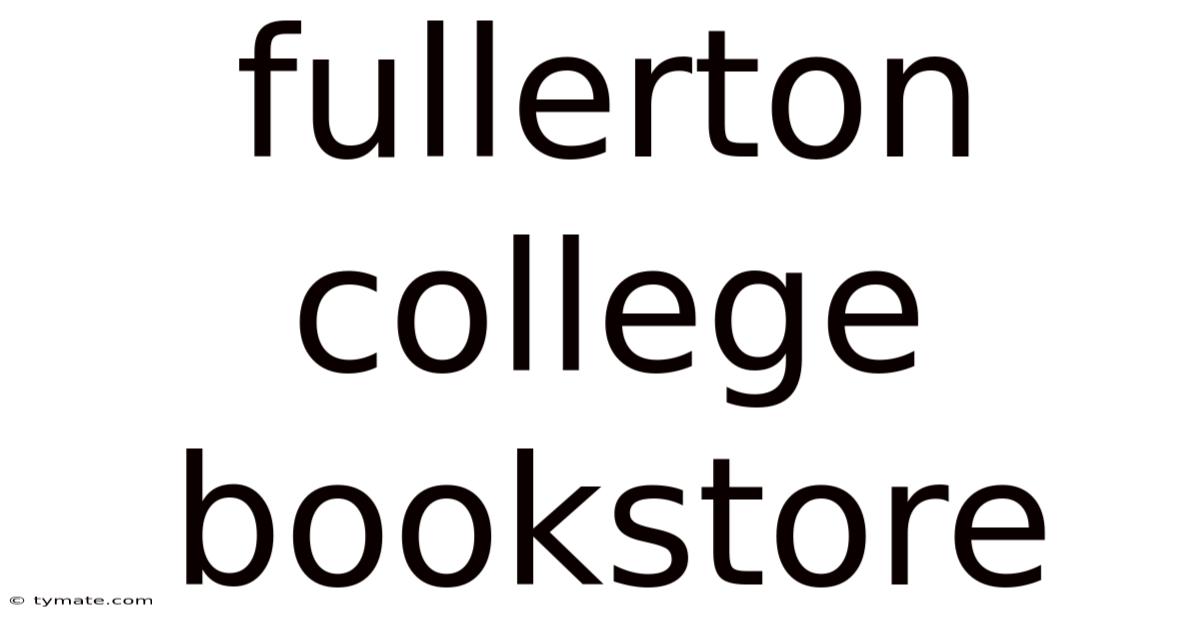 Fullerton College Bookstore