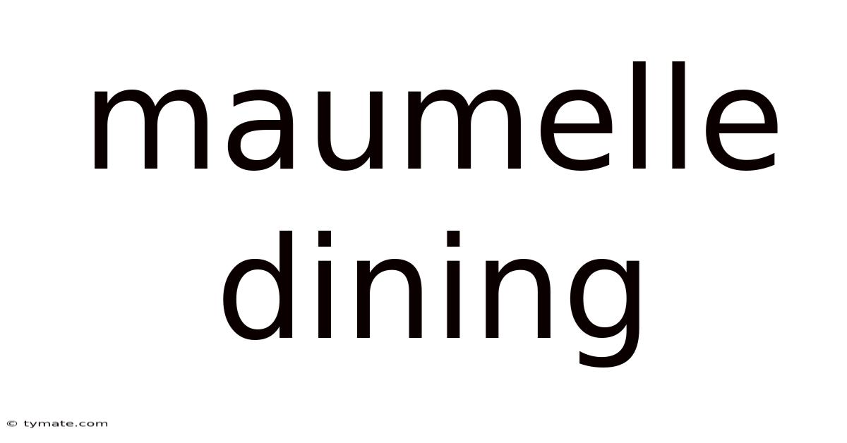 Maumelle Dining