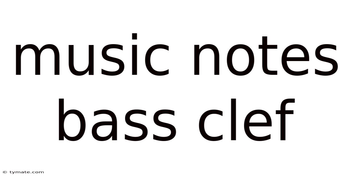 Music Notes Bass Clef