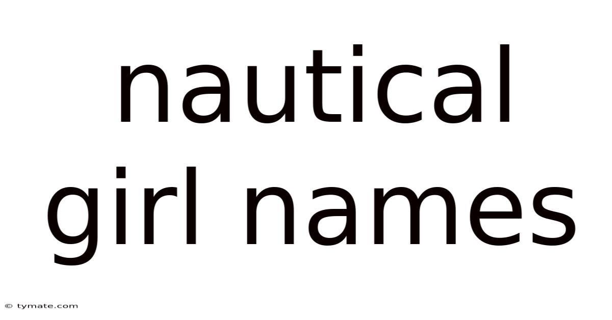 Nautical Girl Names