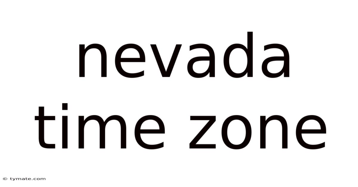 Nevada Time Zone