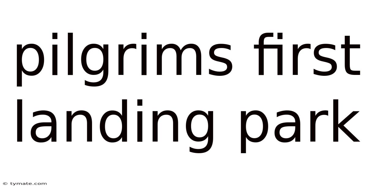 Pilgrims First Landing Park