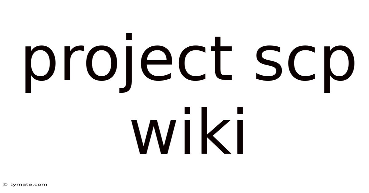 Project Scp Wiki