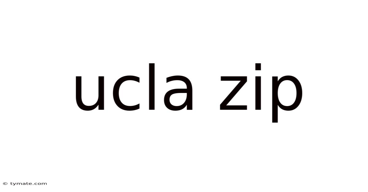 Ucla Zip