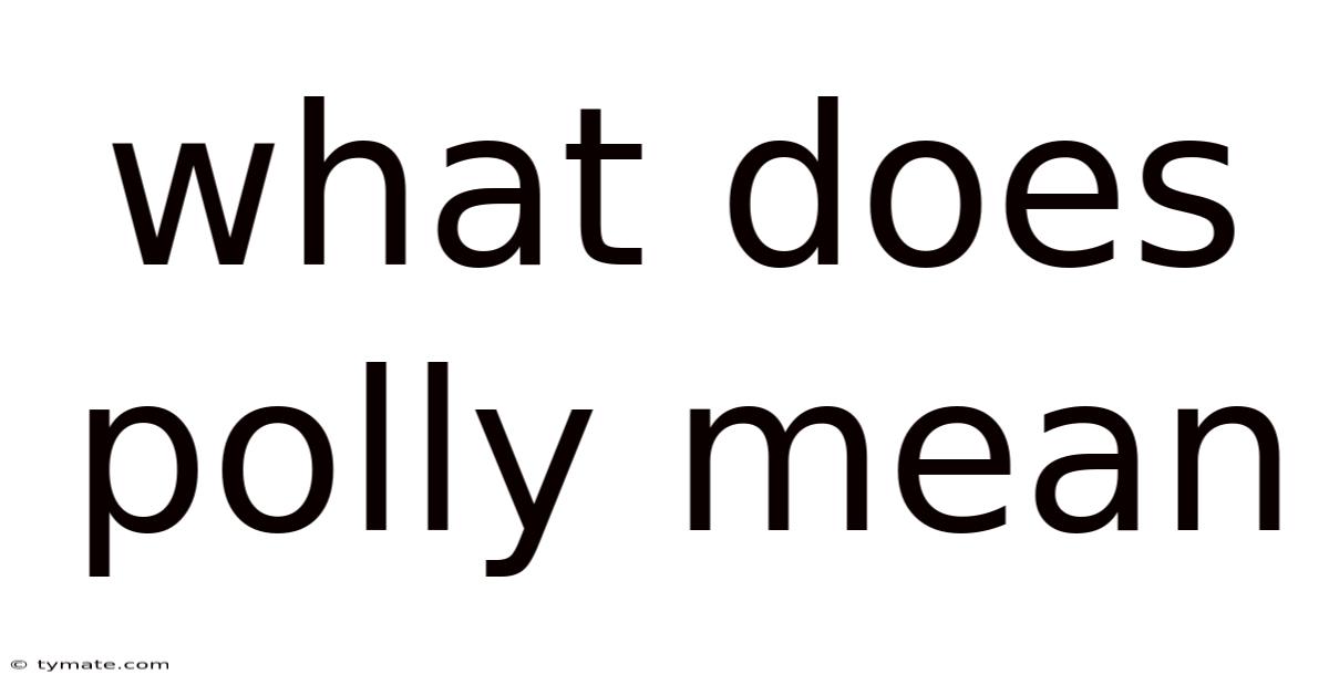 What Does Polly Mean